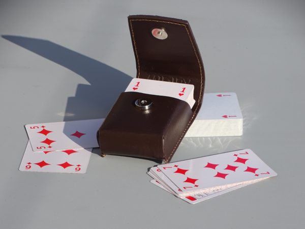 Étui en cuir pour jeu de cartes - Midipy - Made in France- La Place du Coq