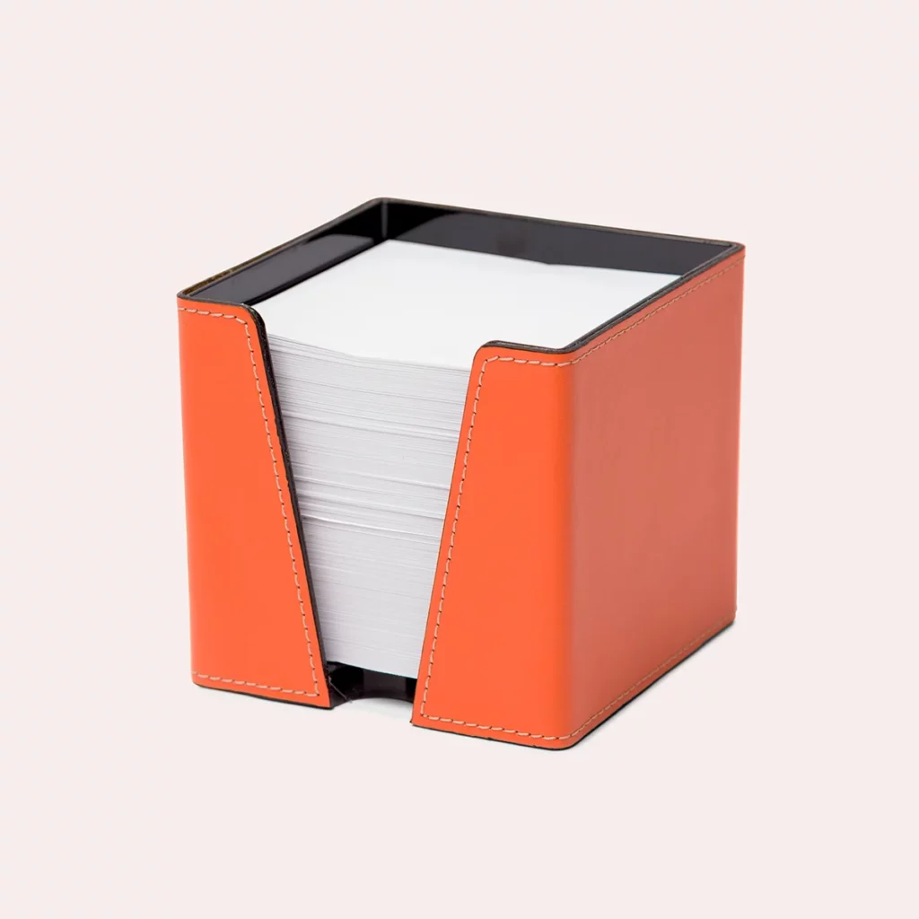 Cube Papier Savines Tangerine profil