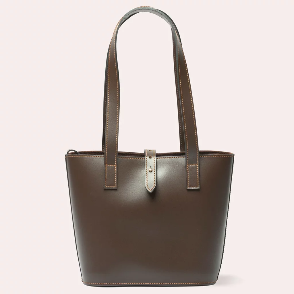 Sac cabas Roussillon cuir Chocolat